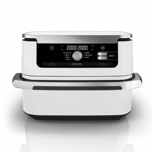 Ninja AF500EUWH Airfryer | Dubbele Mand | 10,4 Liter | Vrijstaand | 2470 Watt | Wit