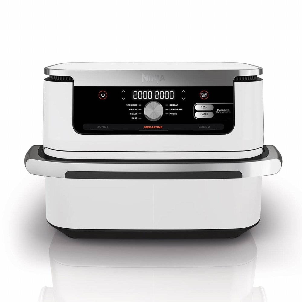 Ninja AF500EUWH Airfryer | Dubbele Mand | 10,4 Liter | Vrijstaand | 2470 Watt | Wit