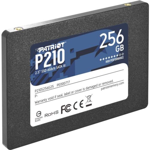 Patriot Memory P210 | 256 GB SATA SSD | 2,5″ | tot 520 MB/s Lezen | tot 430 MB/s Schrijven