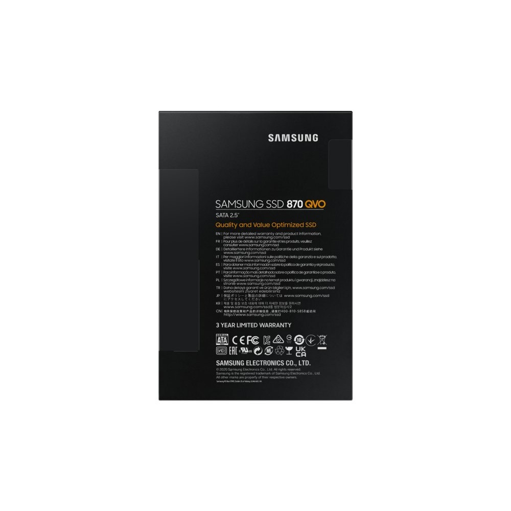 Samsung 870 QVO | 8TB SATA SSD | 2.5" | 560 MB/s Lezen | 530 MB/s Schrijven - Afbeelding 7