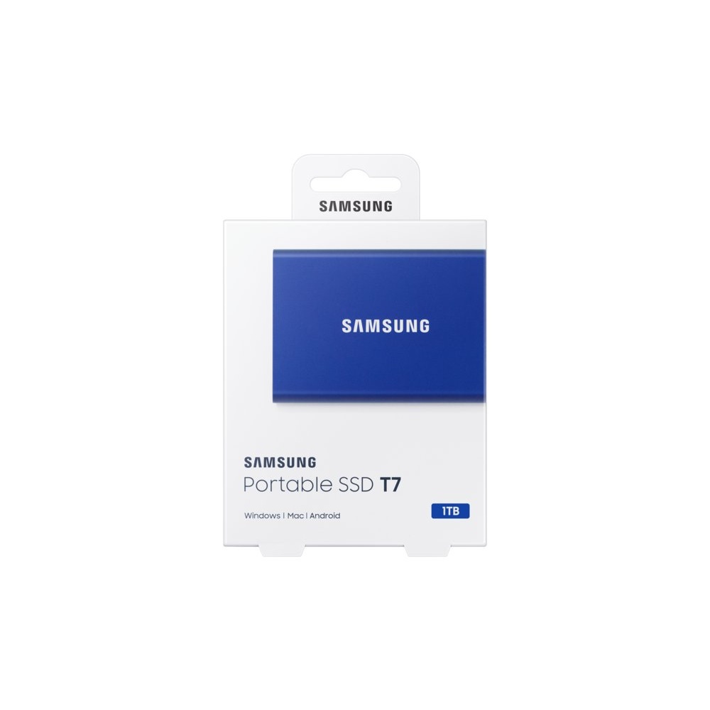 Samsung T7 | Externe SSD | 1TB | USB 3.2 Gen2 | 1.050MB/s Lezen | 1.000MB/s Schrijven | Blauw - Afbeelding 7