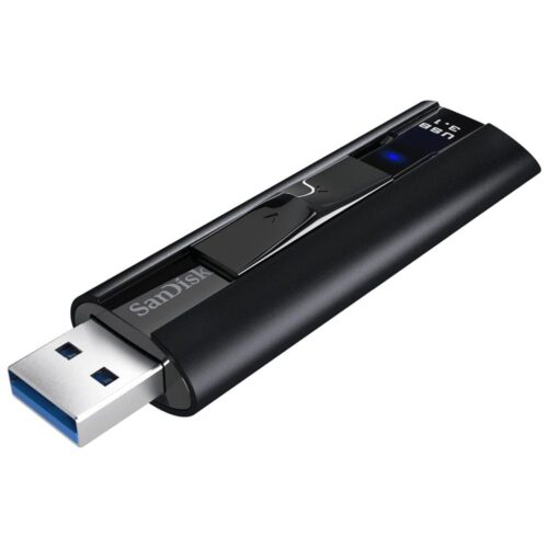 SanDisk Extreme Pro | 128GB USB-A 3.2 Flash Drive | tot 420 MB/s lezen | tot 380 MB/s schrijven | Zwart