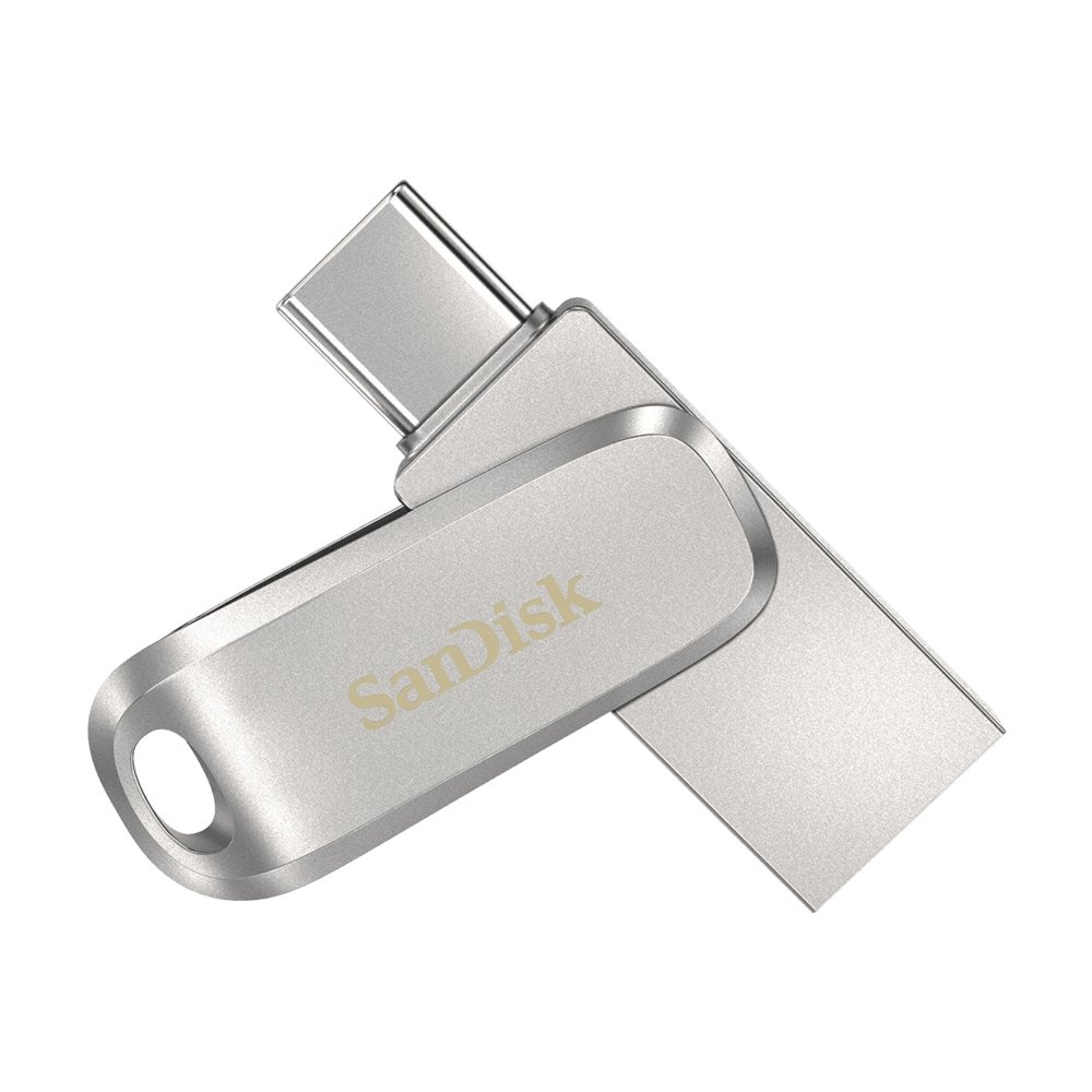 SanDisk Ultra Dual Drive | 1TB USB-C 3.2 & USB-A 3.2 Flash Drive | tot 400 MB/s lezen | Roestvrijstaal - Afbeelding 2