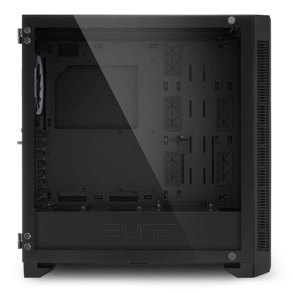 Sharkoon ELITE SHARK CA200M | Midi Tower Behuizing | Zwart - Afbeelding 4