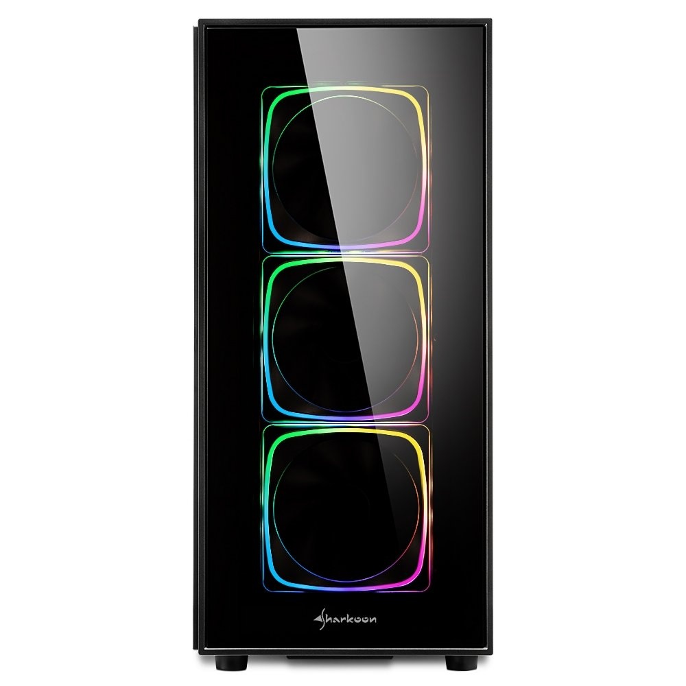 Sharkoon TG6 RGB | Midi Tower Case | Zwart - Afbeelding 2