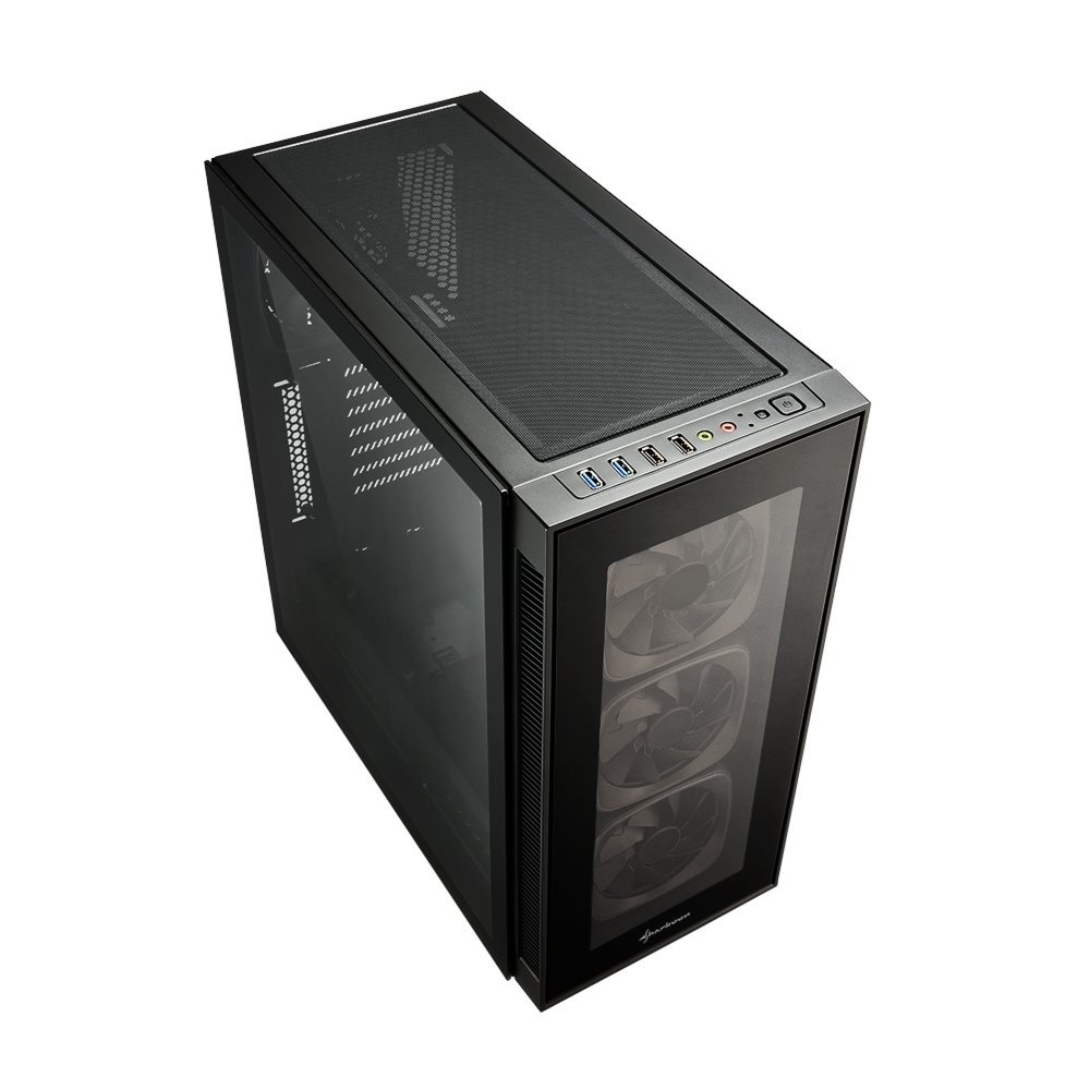 Sharkoon TG6 RGB | Midi Tower Case | Zwart - Afbeelding 3