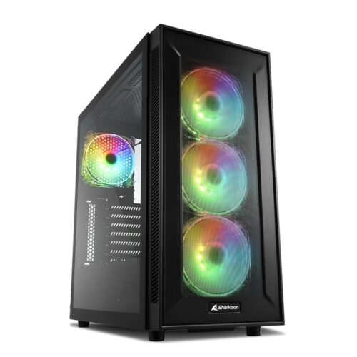 Sharkoon TG6M RGB | Midi Tower Behuizing | Zwart