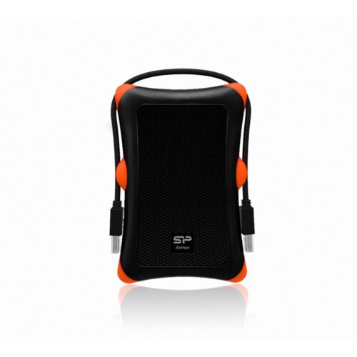Silicon Power Armor A30 | 2TB Rugged Portable Hard Drive | Schokbestendig (MIL-STD-810G) | USB 3.2 Gen 1 (USB 3.0) | Zwart