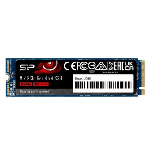 Silicon Power UD90 | 2TB NVMe SSD | M.2 | Gen4 | 3.600MB/s Lezen | 2.800MB/s Schrijven