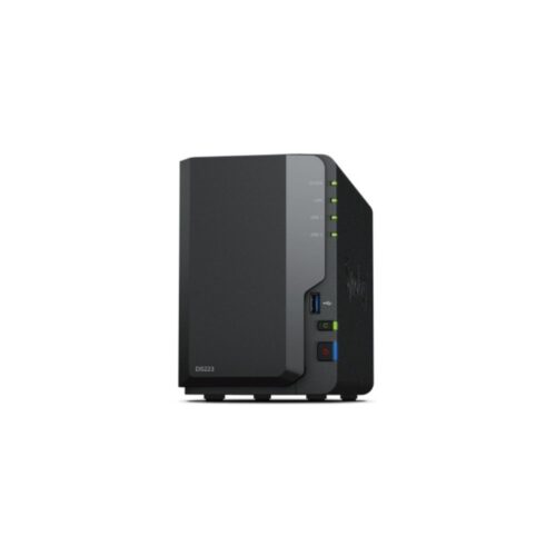 Synology DiskStation DS223 NAS | 2 Drive Bays | 1x Gigabit Ethernet | Zwart