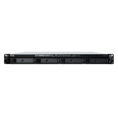 Synology RS822RP+ | 4-Bay 1U Rackmount NAS | AMD Ryzen V1500B | 2GB DDR4 ECC (Uitbreidbaar tot 32GB) | Redundante Voeding | 4x 1GbE LAN | PCIe 3.0 | DSM