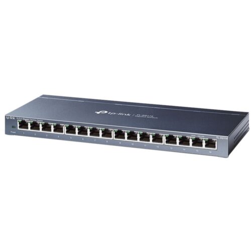 TL-SG116E | 16-poorts Gigabit Easy Smart Switch | QoS/VLAN/IGMP Snooping | Plug-and-play | Metalen behuizing