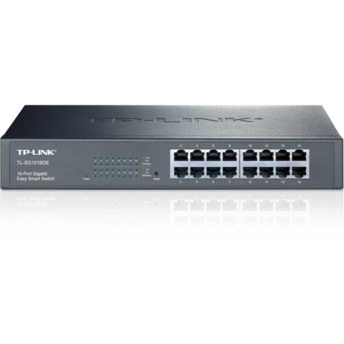 TP-LINK TL-SG1016DE | Managed L2 Gigabit Ethernet Switch | 16 Poorten | Zwart