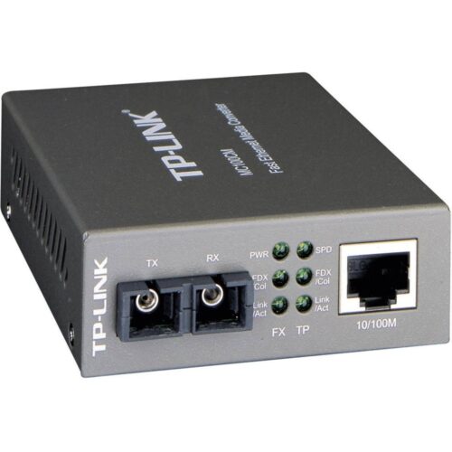 TP-Link MC210CS | Gigabit Media Converter | 1000 Mbit/s | Single-mode | 1310 nm | Zwart