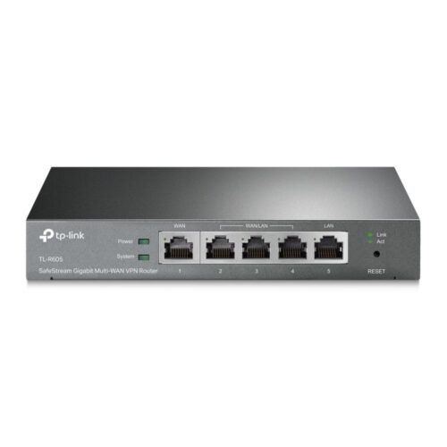 TP-Link TL-R605 | SafeStream Gigabit Multi-WAN Bedrade VPN-RouterTP-Link TL‑R605 | SafeStream Gigabit Multi‑WAN VPN Router | Omada SDN | Geen WiFi