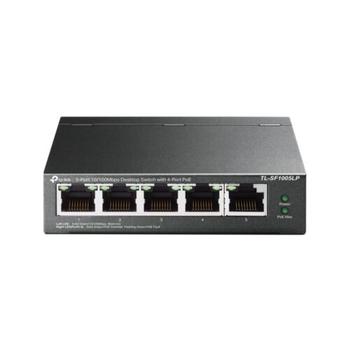 TP-Link TL-SF1005LP | Unmanaged | Fast Ethernet (10/100 Mbps) | Power over Ethernet (PoE) | Zwart