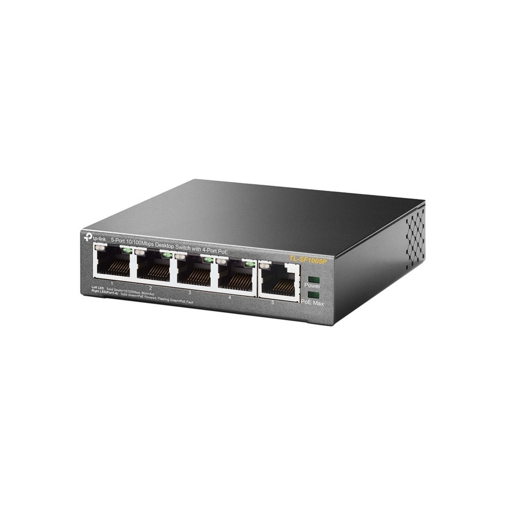 TP-Link TL-SF1005P | Unmanaged Switch | 5 Poorten | Fast Ethernet (10/100 Mbps) | PoE | Zwart - Afbeelding 3