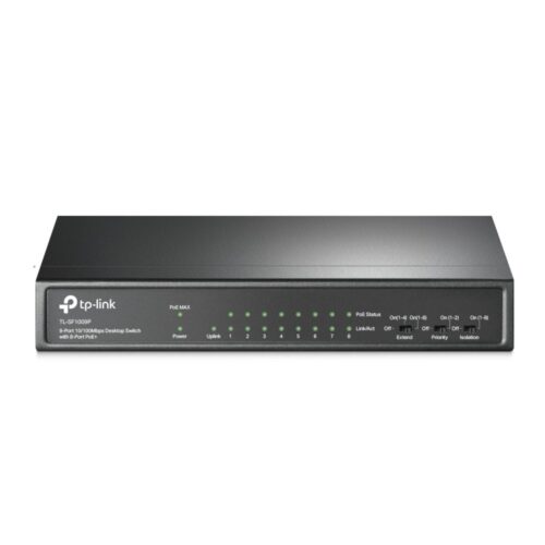 TP-Link TL-SF1009P | Unmanaged | Fast Ethernet (10/100 Mbps) | Power over Ethernet (PoE)