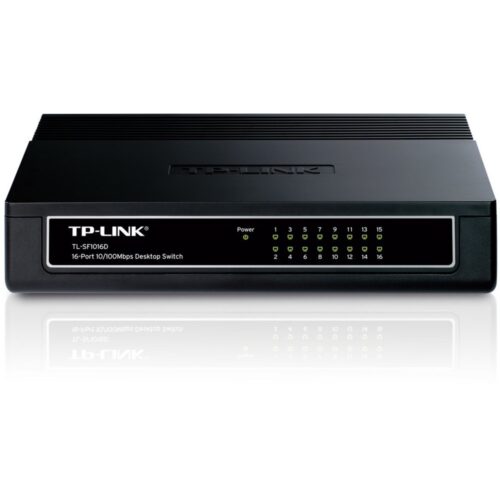 TP-Link TL-SF1016DS | Unmanaged Switch | 16 Poorten | Fast Ethernet (10/100 Mbps)