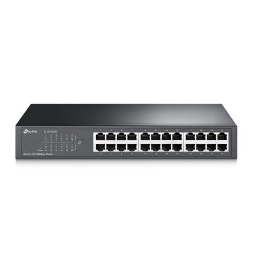 TP-Link TL-SF1024D | Unmanaged Switch | 24 Poorten | Fast Ethernet (10/100 Mbps) | Auto MDI/MDIX | Energiezuinig | Rackmount