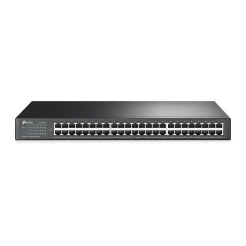 TP-Link TL-SF1048 | 48-poorts Fast Ethernet Unmanaged Switch | 19" Rackmount | Plug & Play | Zwart