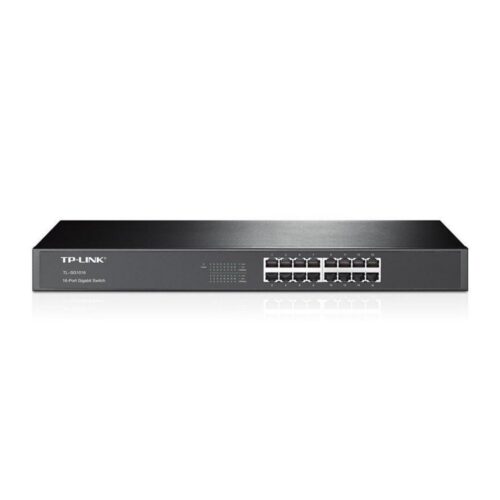 TP-Link TL-SG1016 | Unmanaged Switch | 16 Poorten | Gigabit Ethernet (10/100/1000 Mbps) | Energiezuinig | Rackmount