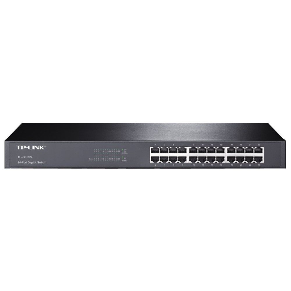 TP-Link TL-SG1024 | Unmanaged Switch | 24 Poorten | Gigabit Ethernet (10/100/1000 Mbps) | Rackmount