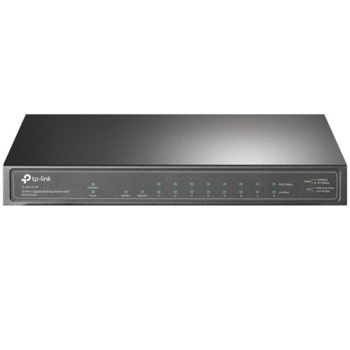 TP-Link TL-SG1210P | Unmanaged Switch | 10 Poorten | Gigabit Ethernet (10/100/1000 Mbps) | PoE | Grijs
