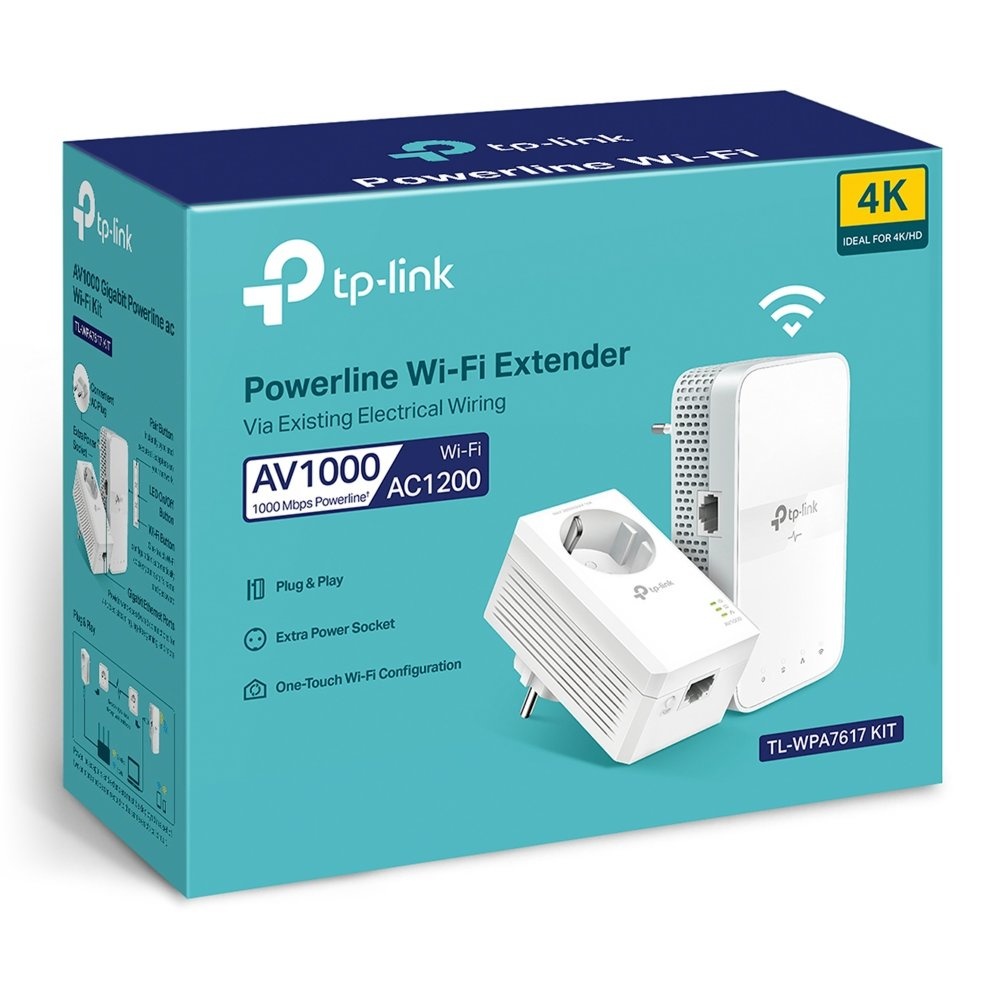 TP-Link TL-WPA7617 KIT | Powerline Adapter Set | 1200 Mbps | Gigabit Ethernet | Wi-Fi AC1200 | Wit | HomePlug AV2 - Afbeelding 8