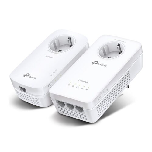 TP-Link TL-WPA8631P KIT | AV1300 Powerline Adapter Set | 1300 Mbps | Gigabit Ethernet | Wi-Fi AC1200 | Met Stopcontact | Wit