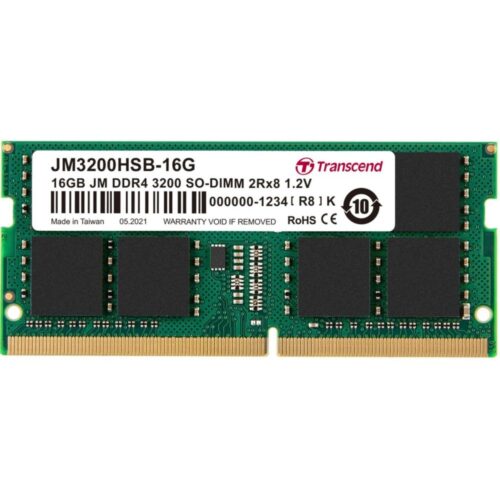 Transcend JetRam | 1x16GB DDR4 | 3200MHz | SODIMM | CL22 | Geheugenmodule | RAM