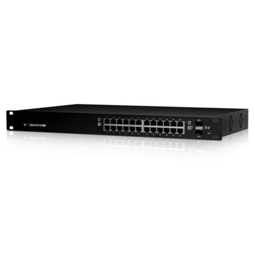 Ubiquiti EdgeSwitch ES-24-250W | 24-Poorts Managed L2/L3 Gigabit Switch | 250W PoE | 1U | Zwart