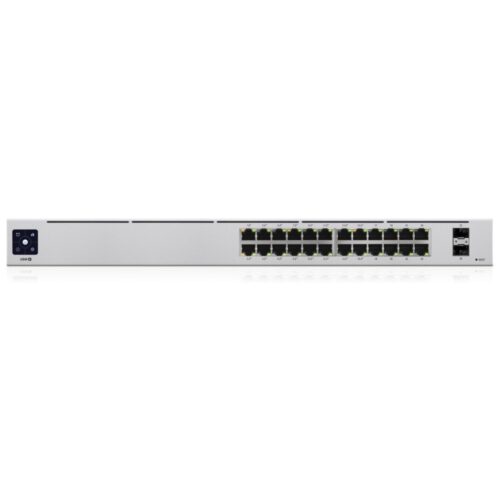 Ubiquiti UniFi 24-Port PoE | Managed L2/L3 Switch | 24 Poorten | Gigabit Ethernet (10/100/1000 Mbps) | PoE | 1U Rackmount | Zilver