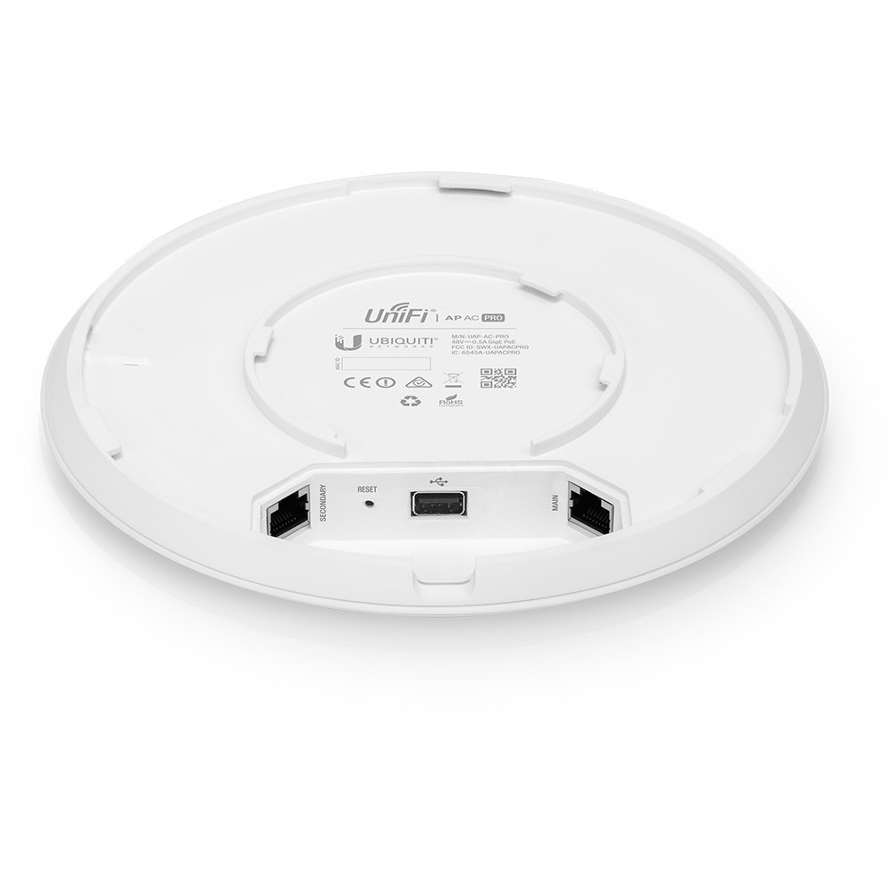 Ubiquiti UniFi UAP-AC-PRO (5-pack) | WiFi 5 Access Point (AC1750) | 1300 Mbit/s | PoE (met Adapter) | Inclusief Plafond- en Muurmontagebeugel