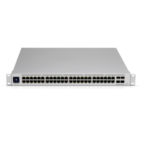 Ubiquiti UniFi USW-Pro-48-PoE Gen2 | Managed L2/L3 Switch | 48 Poorten | Gigabit Ethernet (10/100/1000 Mbps) | PoE++ | 1U Rackmount | Zilver