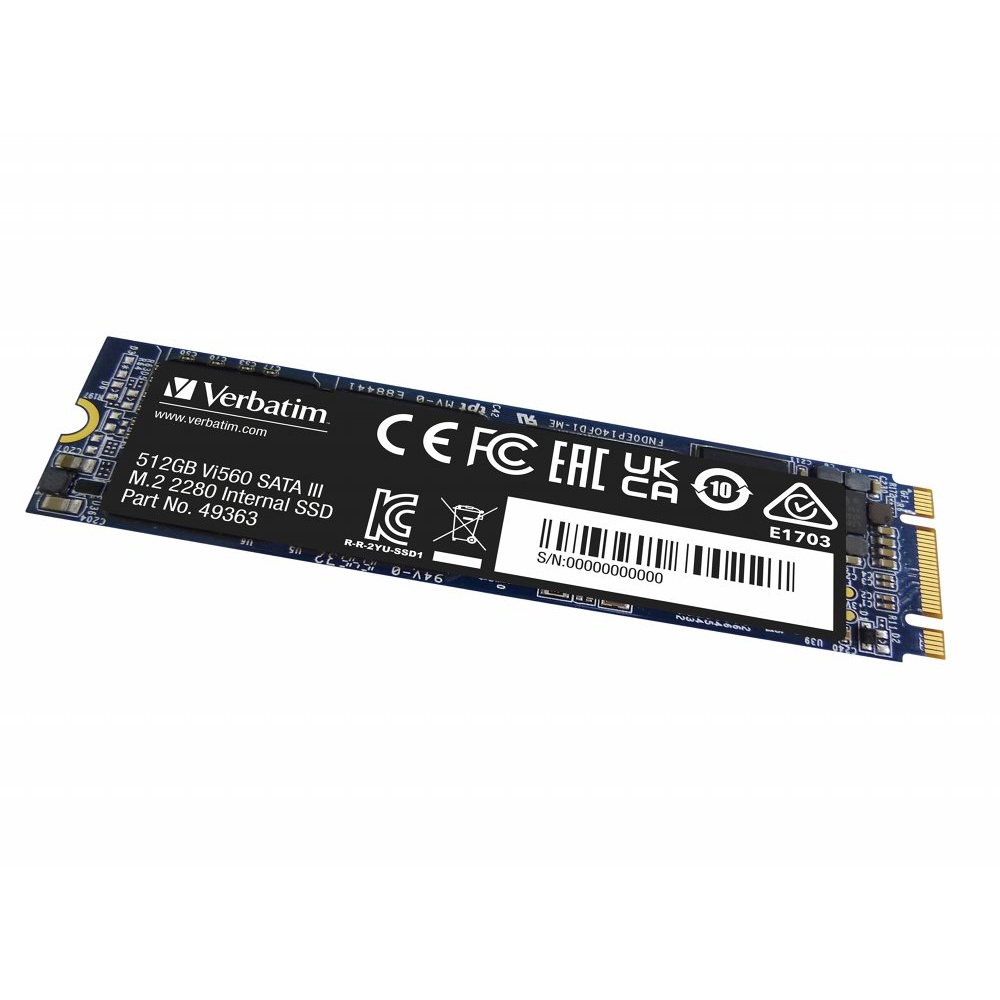 Verbatim Vi560 | 512GB SATA SSD | M.2 | 560MB/s Lezen | 520MB/s Schrijven - Afbeelding 2