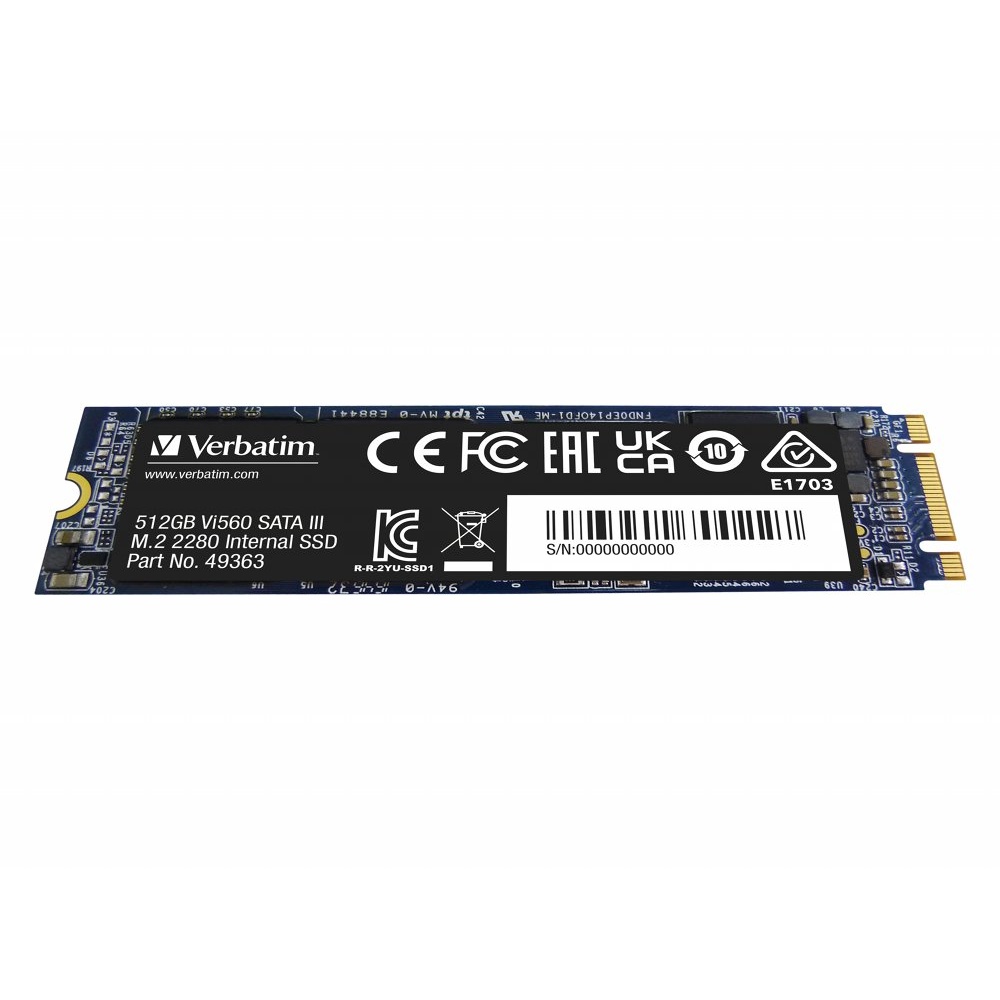 Verbatim Vi560 | 512GB SATA SSD | M.2 | 560MB/s Lezen | 520MB/s Schrijven - Afbeelding 3