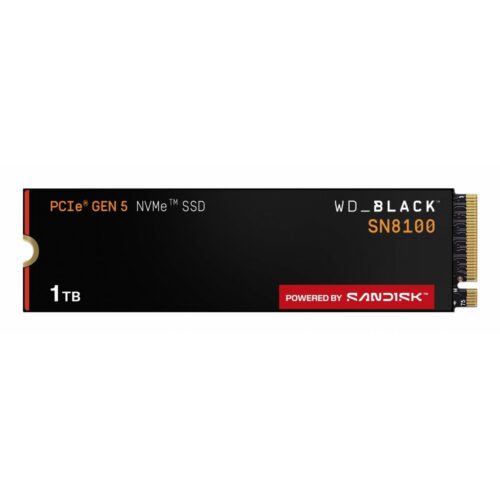 WD Black SN8100 | 1TB NVMe SSD | PCIe 5.0 x4 | M.2 | Tot 12.000 MB/s
