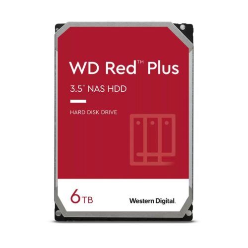 Western Digital Red Plus NAS HDD 3.5" | 6TB SATA III | 5400RPM