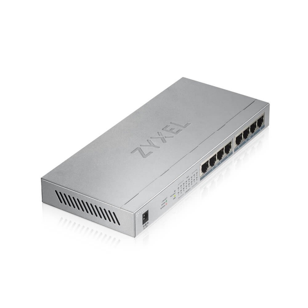 Zyxel GS1008HP | Unmanaged Switch | 8 Poorten | Gigabit Ethernet | PoE - Afbeelding 5