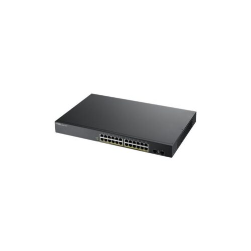 Zyxel GS1900-24HP | Managed Switch | 24 Poorten | Gigabit Ethernet | PoE | 1U | Zwart