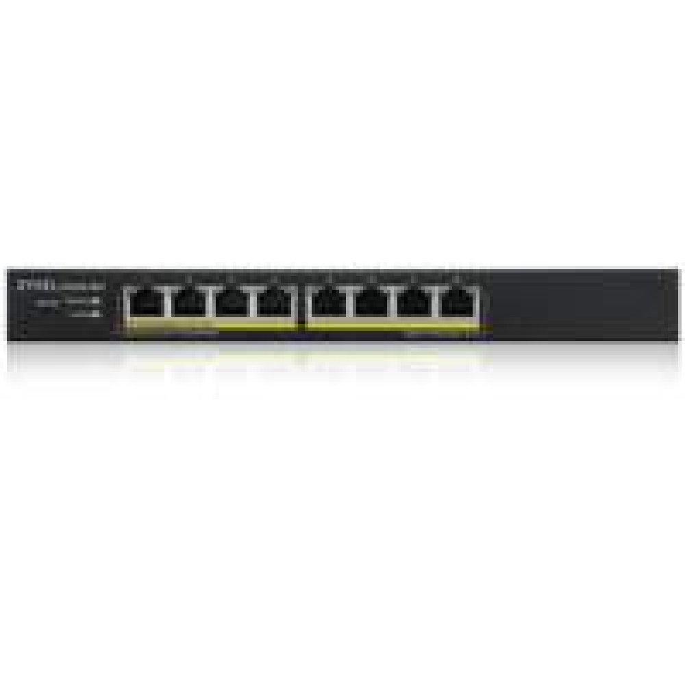 Zyxel GS1915-8EP Managed L2 Gigabit PoE+ Switch | 8 Poorten | NebulaFlex | Zwart - Afbeelding 2