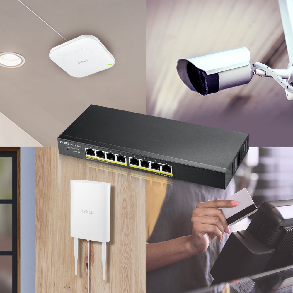 Zyxel GS1915-8EP Managed L2 Gigabit PoE+ Switch | 8 Poorten | NebulaFlex | Zwart - Afbeelding 8