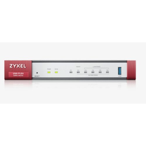 Zyxel USG Flex 100 | Firewall (Hardware) | 900 Mbit/s | 5x Gigabit LAN/WAN | VPN & UTM Beveiliging | Desktopbehuizing