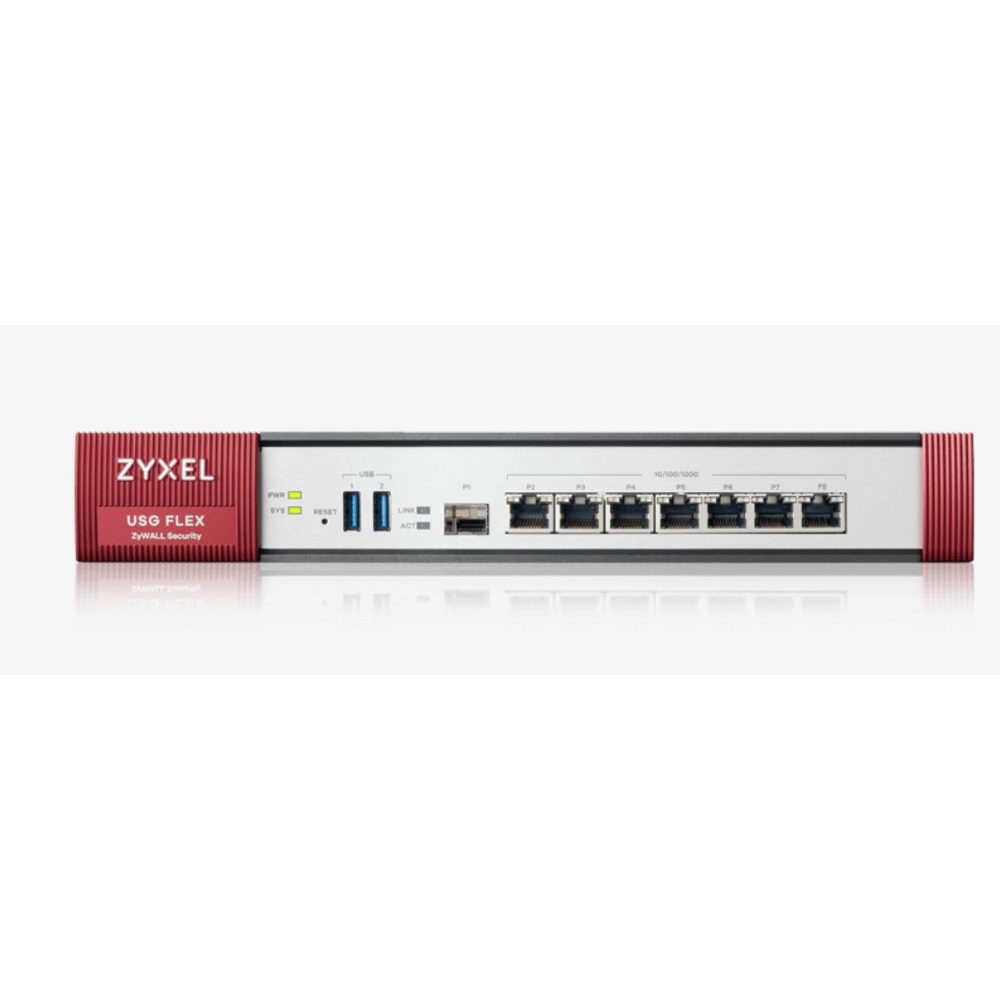 Zyxel USG Flex 500 | Next-Gen Firewall | 7x Gigabit LAN/WAN | 1x SFP | 2,3 Gbps SPI | 810 Mbps VPN | Nebula Cloudbeheer | 1U Rackmount