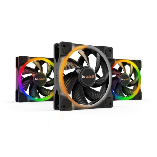 be quiet! Light Wings | 120mm PWM Behuizingsventilator | Zwart | 3 Stuks