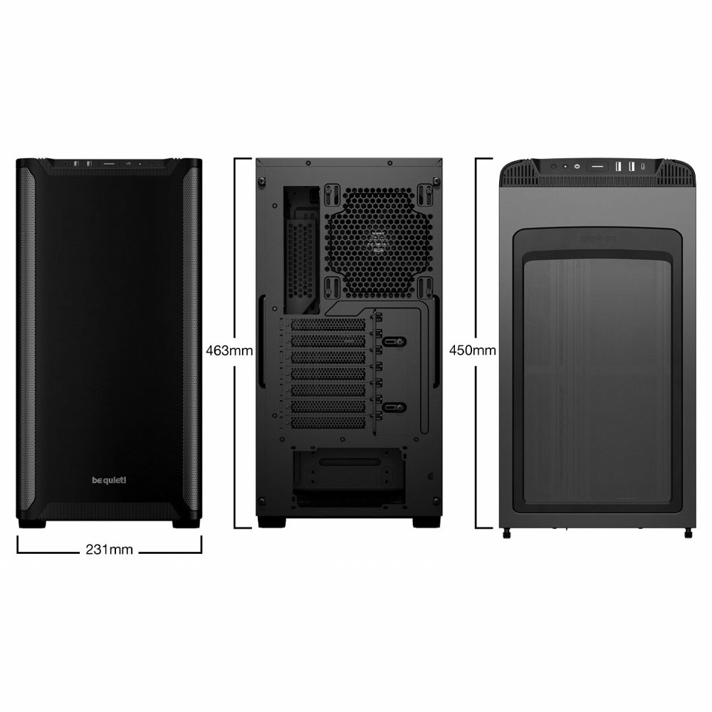 be quiet! Pure Base 501 | Midi Tower Case | Zwart - Afbeelding 3